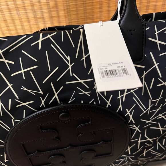 NWT Tory Burch Ella Printed Tote in Matchsticks Pattern - Picture 5 of 9
